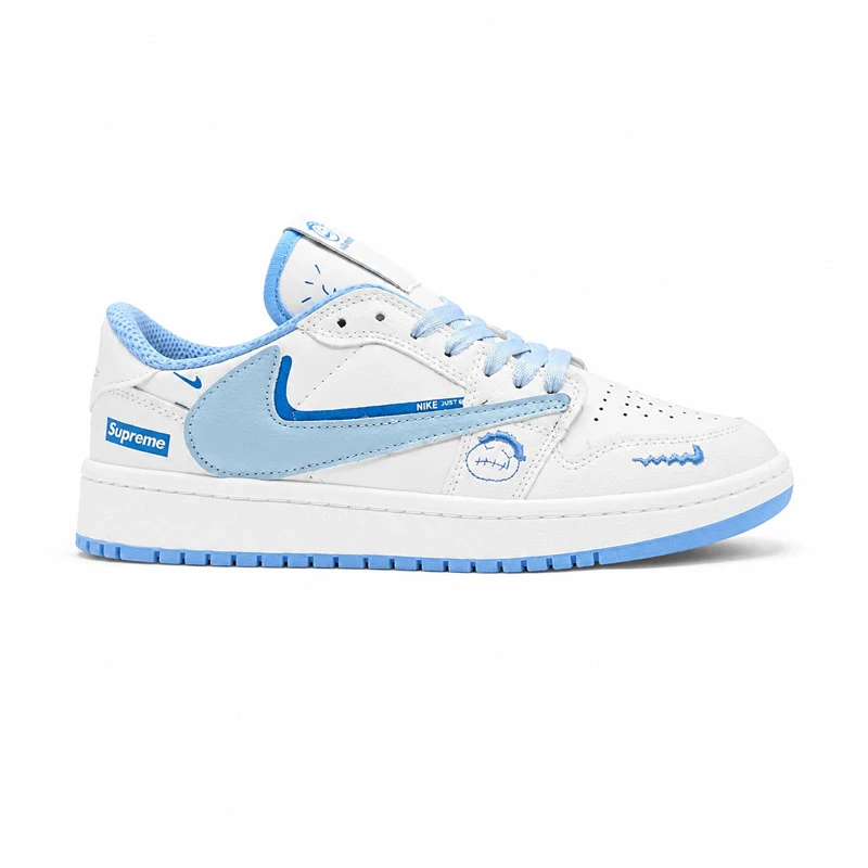 کفش و کتانی مردانه مدل نایک ترویس NIKE TRAVIS رنگ سفید آبی کد 30872
