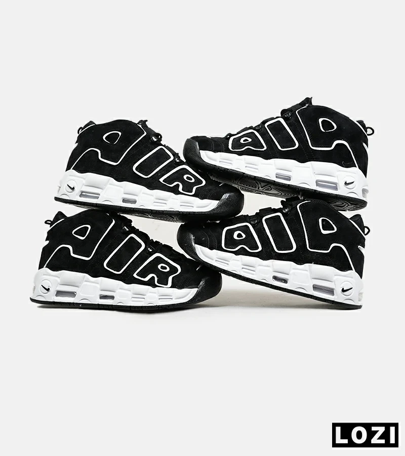 کفش کتانی مردانه و زنانه مشکی سفید NIKE Air More Uptempo '96 مدل 6536