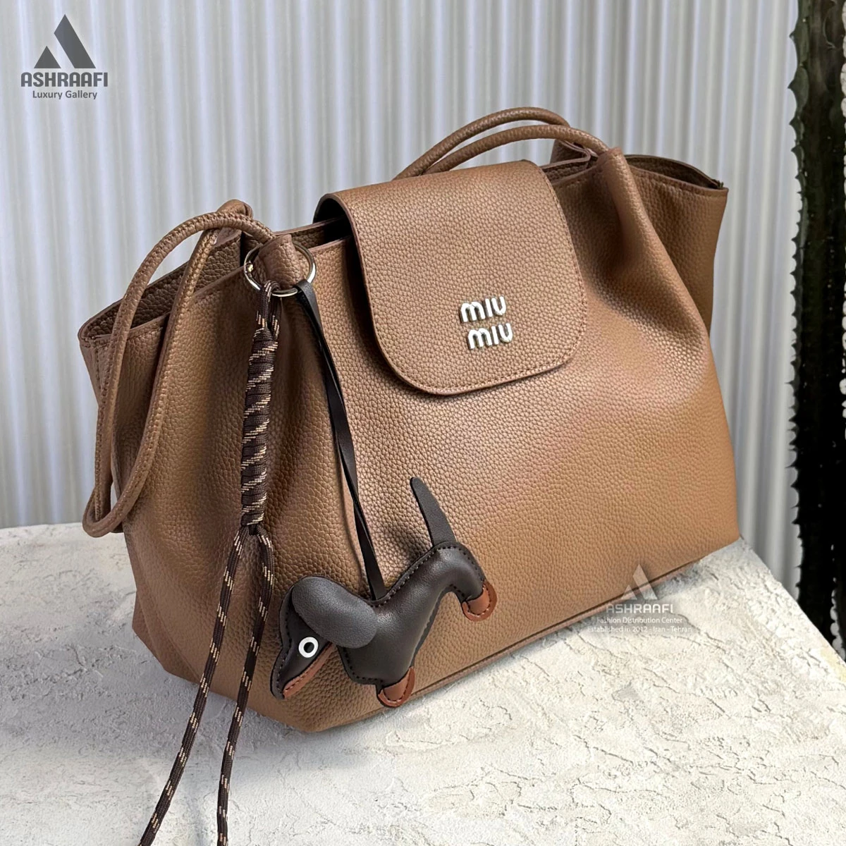 کیف زنانه میو میو Miu Miu Shoulder Bag A07 (قهوه‌ای)