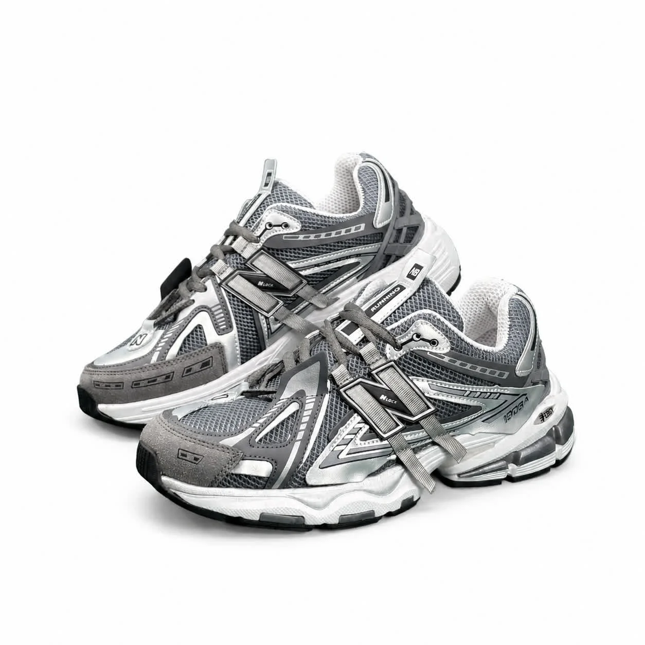 کتانی مردانه نیوبالانس 1906 طوسی سفید New BALANCE 1906A