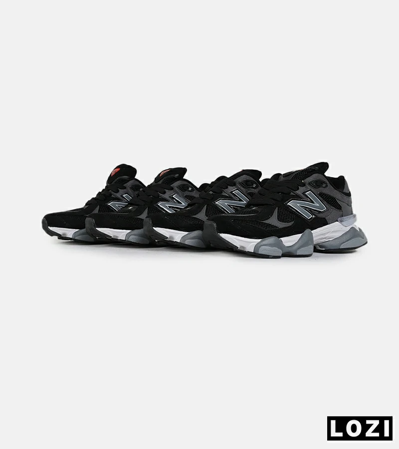 کفش کتانی مردانه و زنانه مشکی طوسی NEW BALANCE 9060 مدل 7259