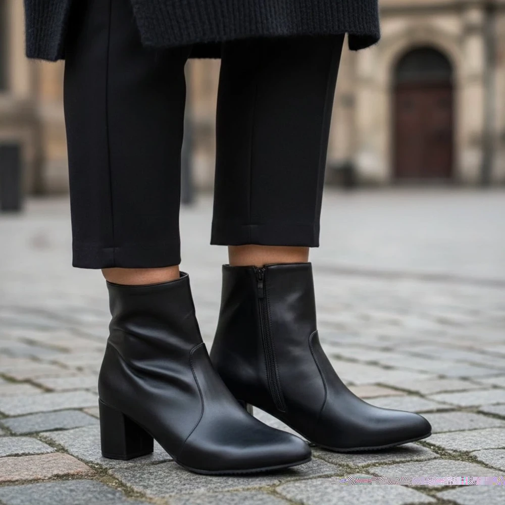 نیم بوت کلاسیک نوک تیز