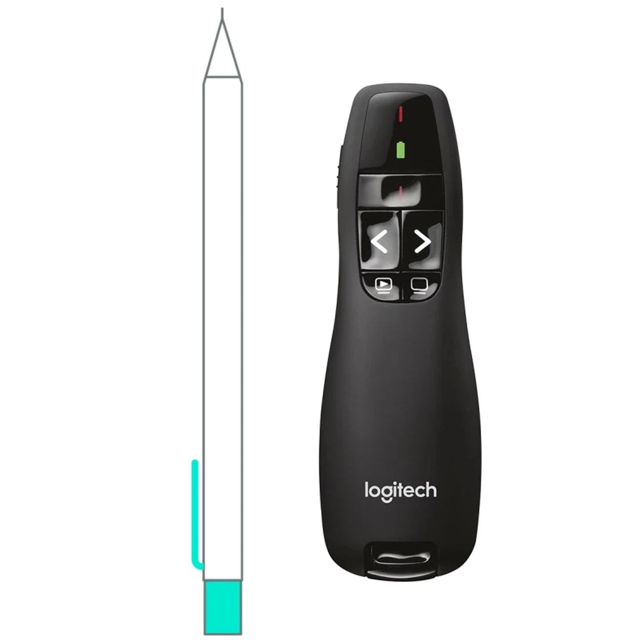 لیزر پرزنتر بی سیم لاجیتک Logitech مدل R400 با لیزر قرمز