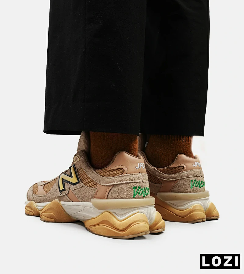 کفش کتانی مردانه کرم قهوه ای NEW BALANCE 9060 مدل 4758