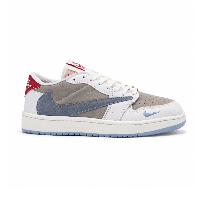 کفش و کتانی مردانه مدل نایک ترویس NIKE TRAVIS رنگ سفید طوسی کد 30867