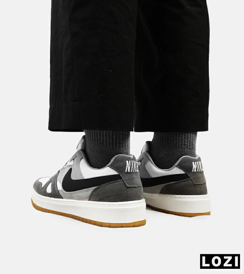 کفش کتانی مردانه طوسی سفید مشکی نایک NIKE SB مدل 5065
