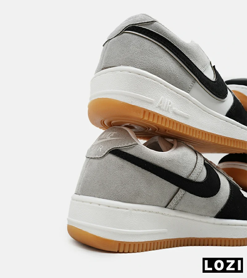 کفش مردانه و زنانه طوسی مشکی سفید NIKE AIR FORCE مدل 5345