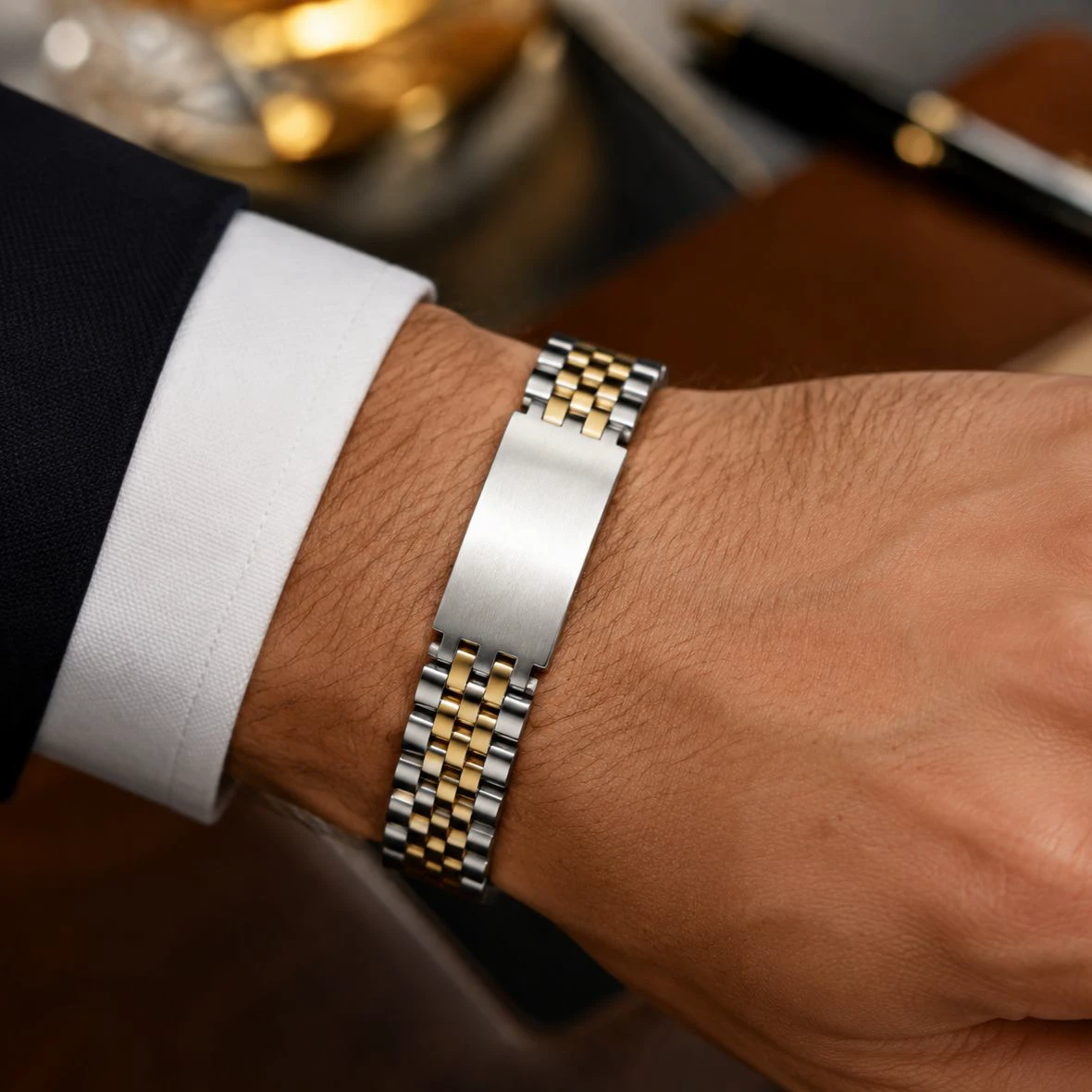 دستبند Rolex مدل Date Just-طلایی