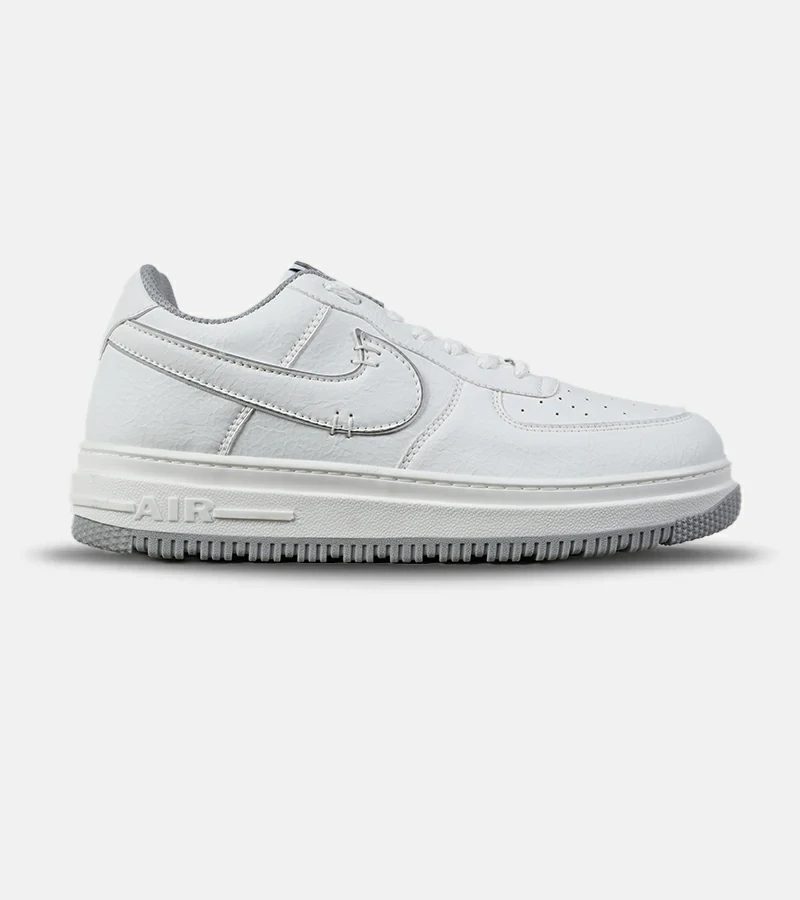 کفش مردانه و زنانه سفید طوسی NIKE AIR FORCE مدل 7652