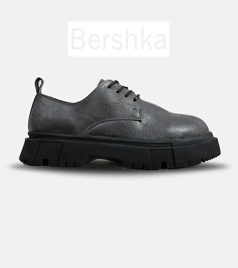 کفش کتانی مردانه طوسی BERSHKA مدل 6258