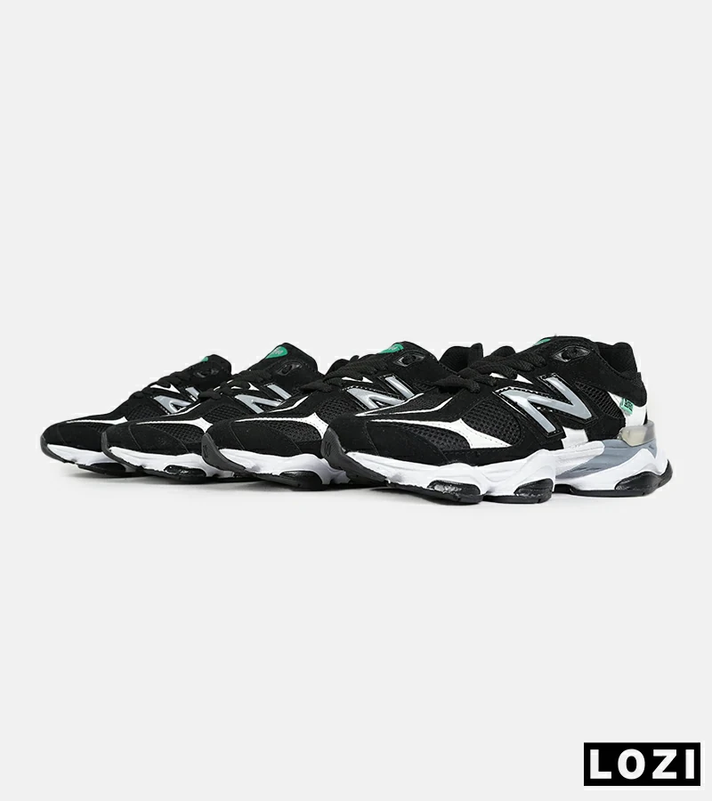 کفش کتانی مردانه و زنانه مشکی سفید NEW BALANCE 9060 مدل 7320