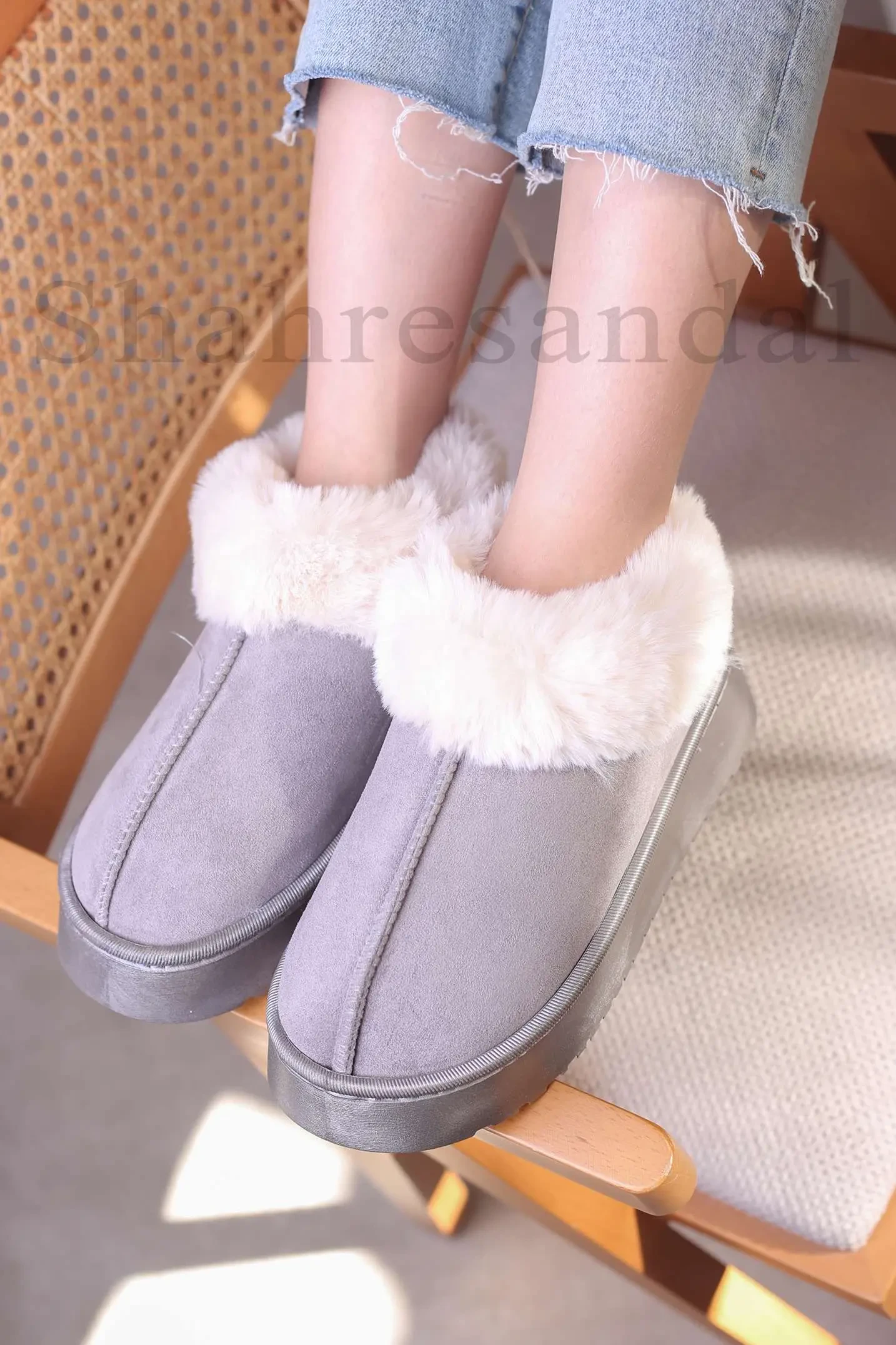 اسلیپر روفرشی ساق‌دار زنانه کد 2508