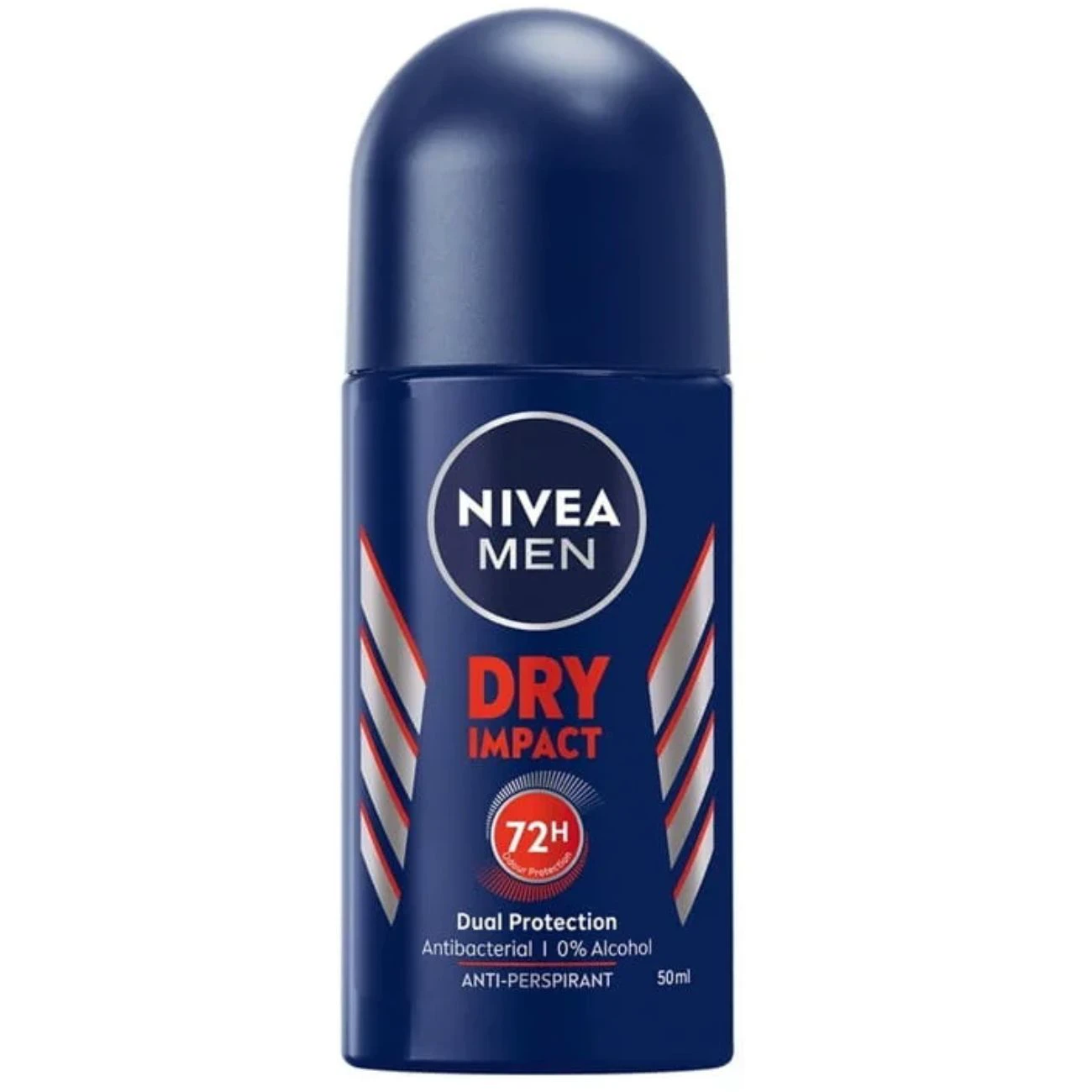 رول ضد تعریق مردانه نیوآ NIVEA مدل Dry Impact 72H آنتی باکتریال 50ml