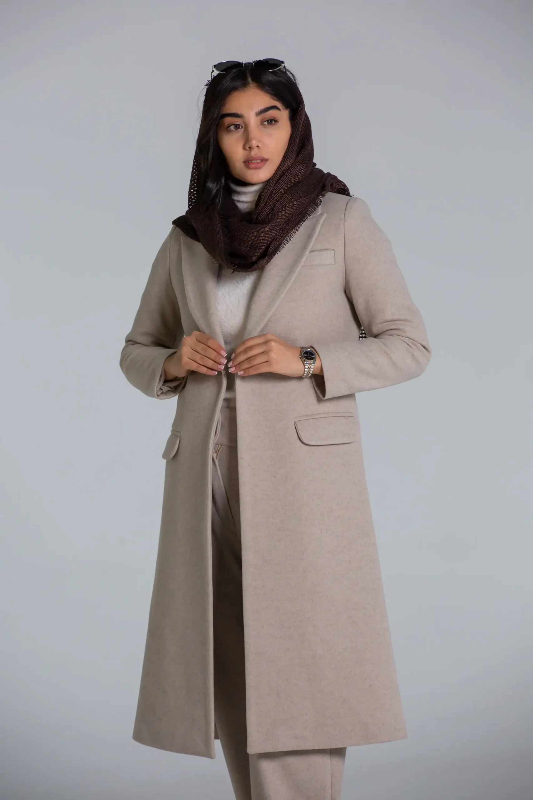 پالتو یقه بلیزر بلند