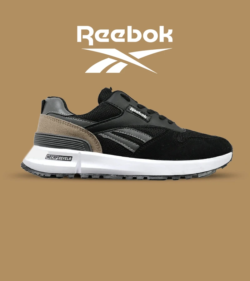 کفش کتانی مشکی طوسی REEBOK Unphased Pro مدل 4862