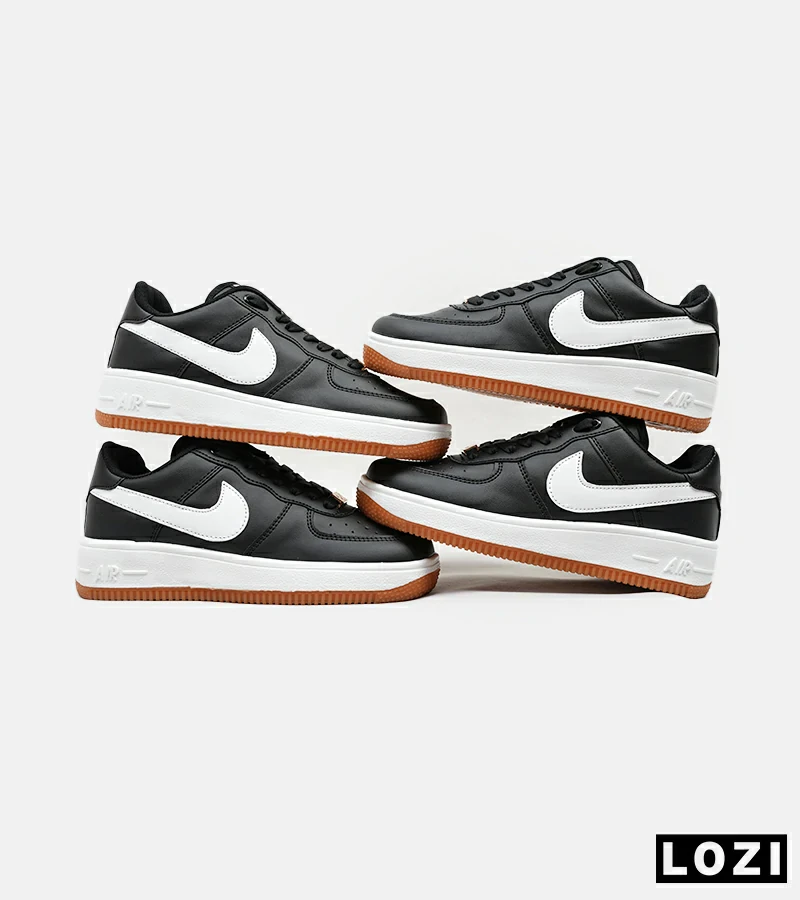 کفش کتانی مردانه و زنانه مشکی سفید نایک NIKE AIR FORCE مدل 5171