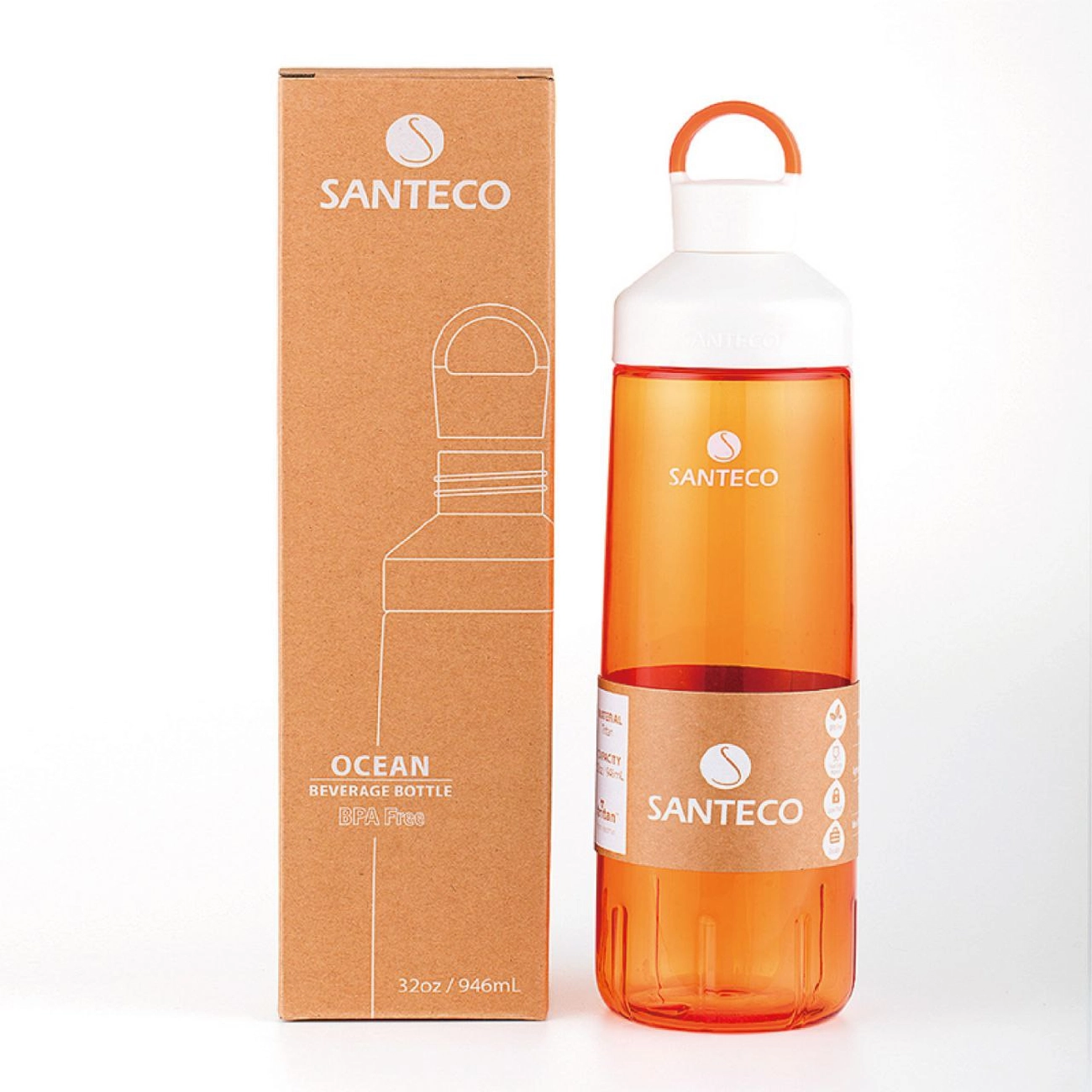 بطری ورزشی سانتکو SANTECO مدل HTR-24-11 تریتان 710 میلی لیتر