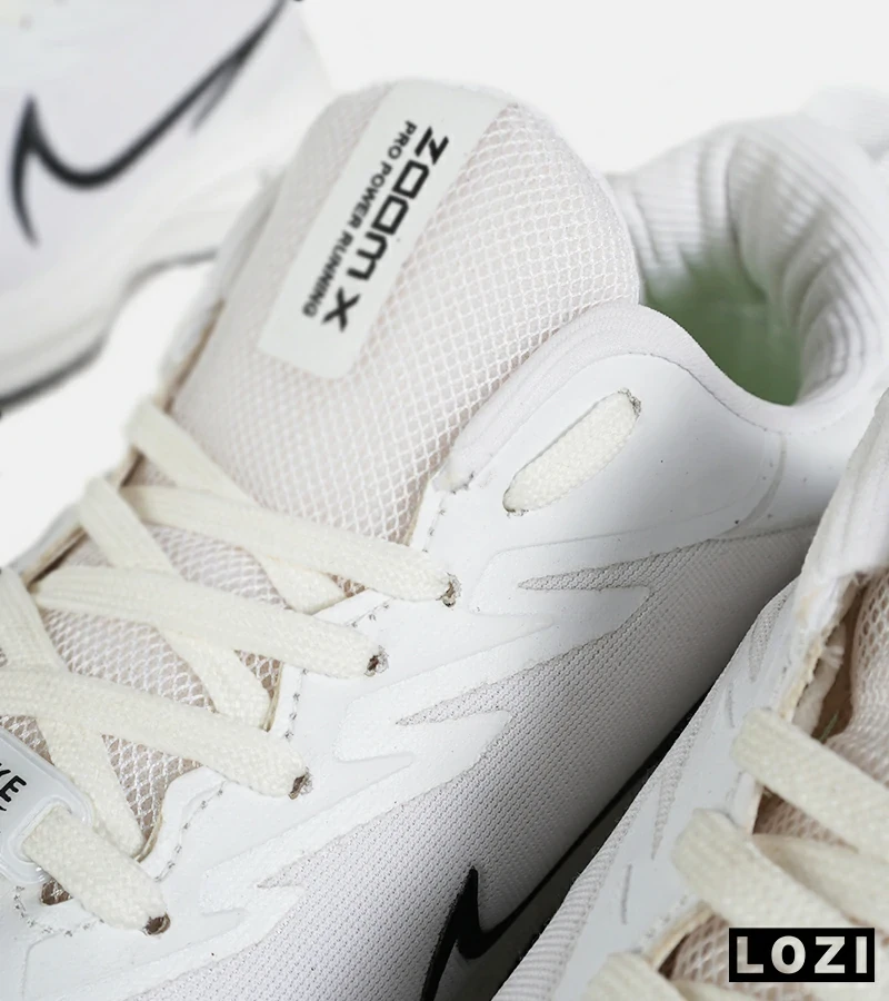 کفش کتانی مردانه سفید مشکی NIKE zoom x مدل 7289