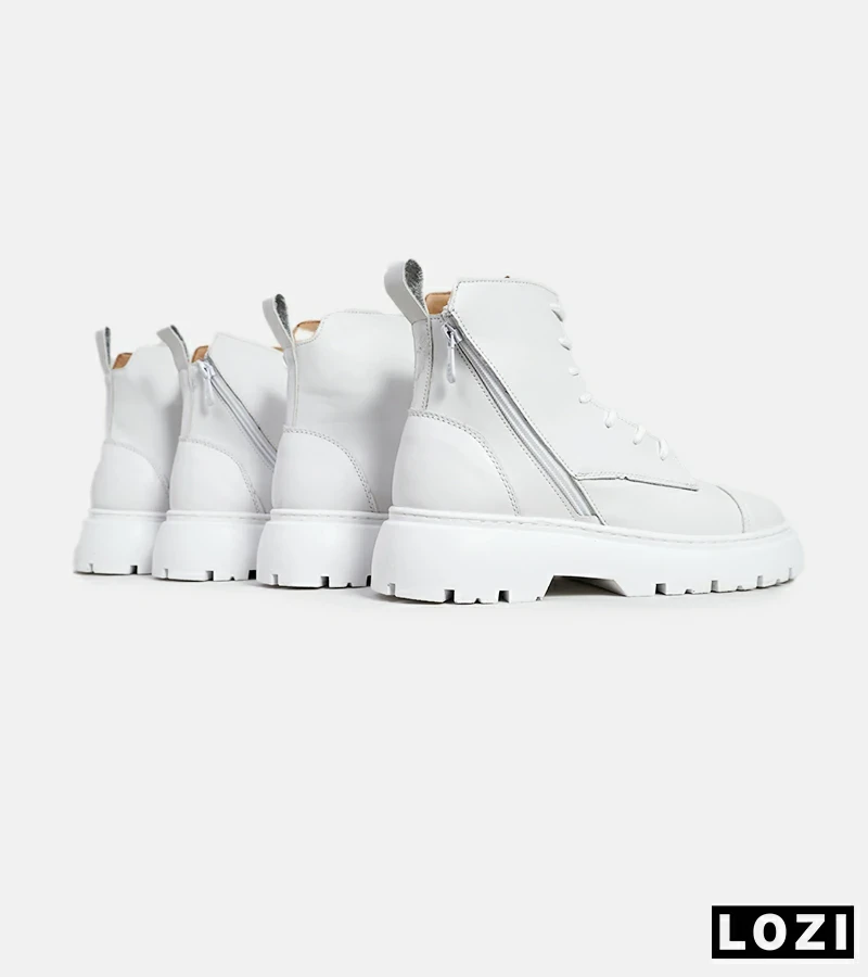 نیم بوت چرمی مردانه سفید Timberland مدل 5942