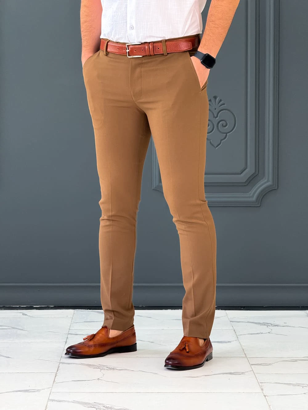 شلوار 020505 AKOMOD شکلاتی