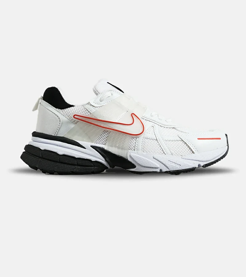 کفش کتانی مردانه و زنانه سفید قرمز مشکی Nike cushlon مدل 7445
