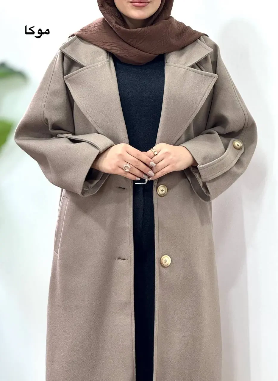 پالتو فوتر بلند آستردار رعنا