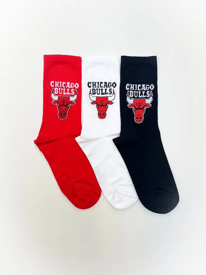 جوراب ساق بلند طرح شیکاگو بولز CHICAGO BULLS یونیسکس