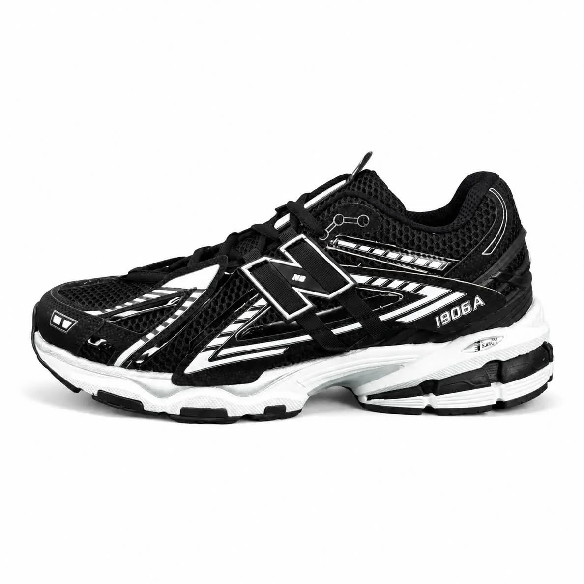 کتانی مردانه نیوبالانس 1906مشکی سفید 2 New BALANCE 1906A
