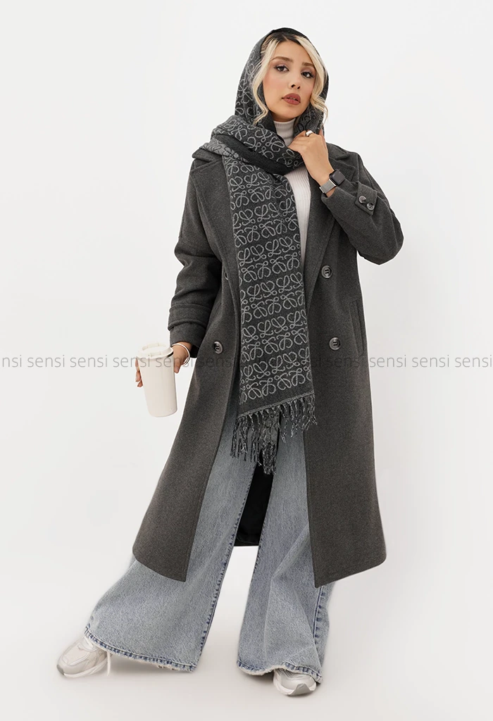 پالتو فوتر 4دکمه آستر دار کد1004886