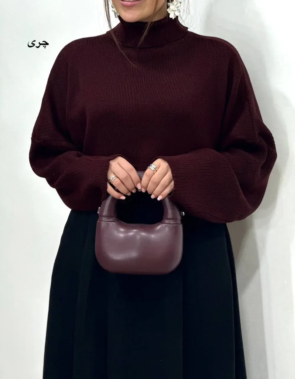 پلیور بافت یقه اسکی وانیا 5