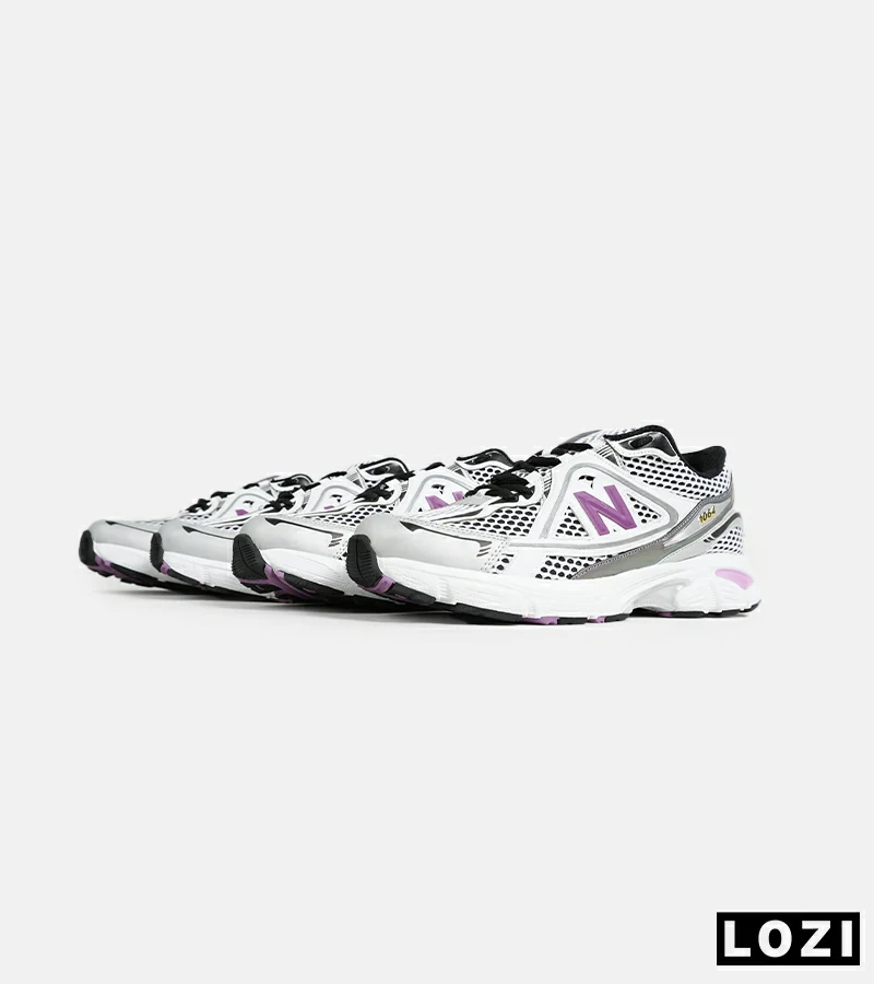 کفش کتانی مردانه و زنانه سفید مشکی بنفش NEW BALANCE 1064 V.2 مدل 6360