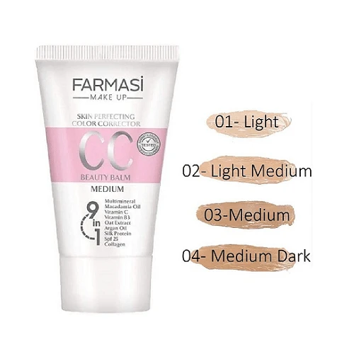 سی سی کرم فارماسی رنگ Light 01 حجم 50 میل