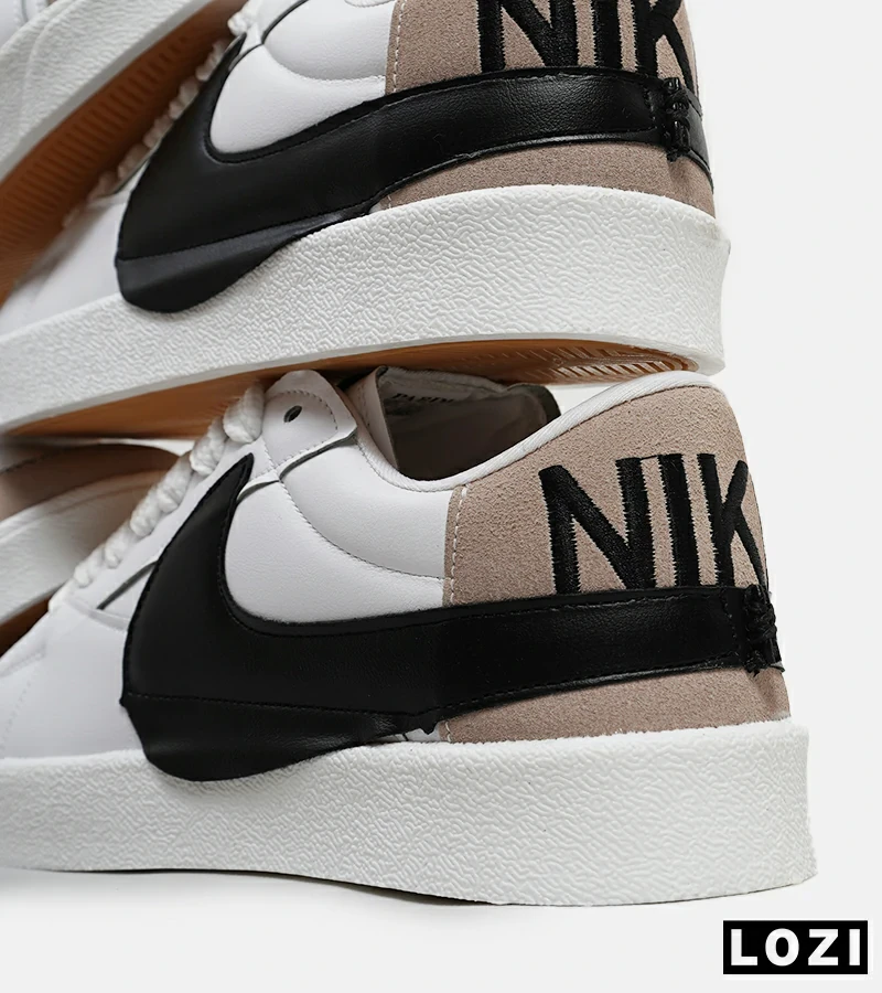 کفش نایک مردانه و زنانه سفید مشکی Nike Blazer Low 77 Jumbo مدل 5609
