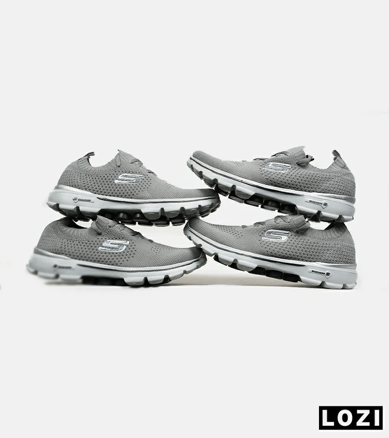 کتانی طبی مردانه و زنانه طوسی اسکیچرز SKECHERS مدل 6378