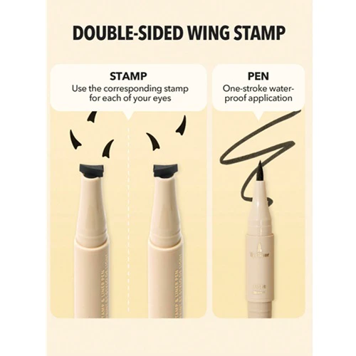 خط چشم و استامپ شیگلم مدل Foxy eye رنگ مشکی