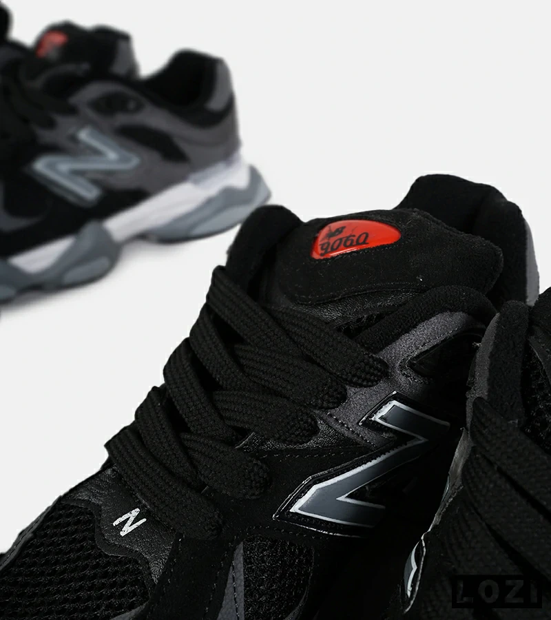 کفش کتانی مردانه و زنانه مشکی طوسی NEW BALANCE 9060 مدل 7259