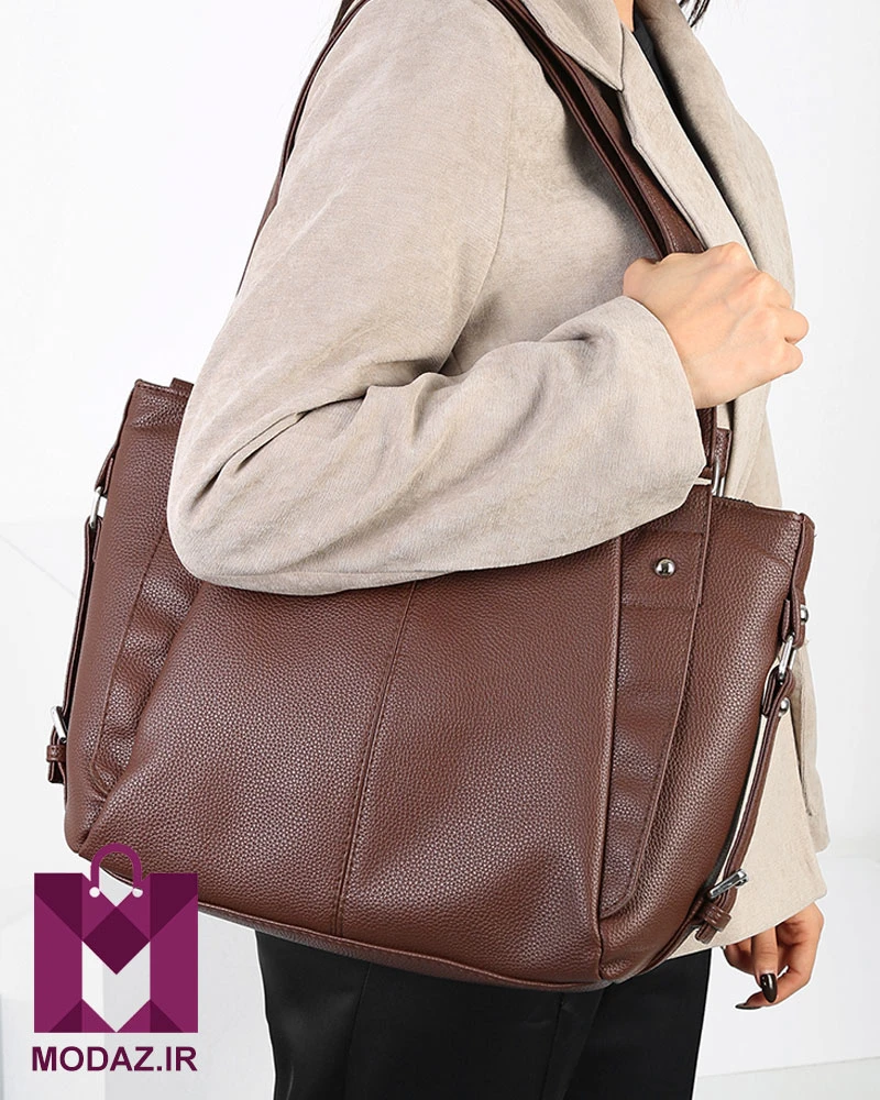 کیف زنانه چرمی بزرگ دوشی یالان K244
