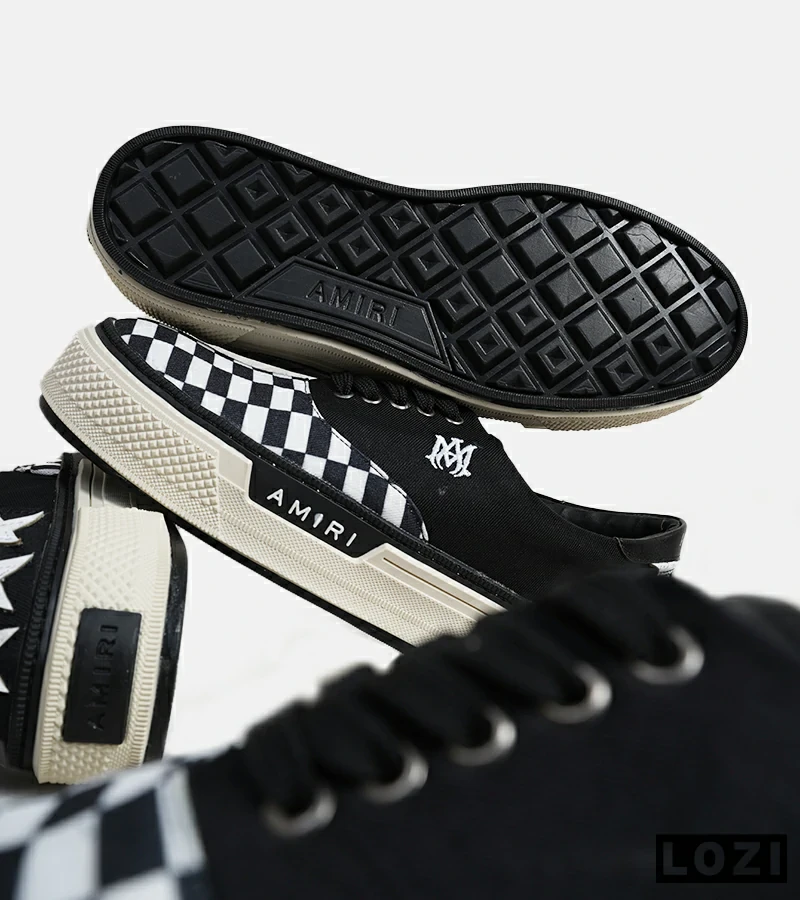 کفش اسنیکرزمشکی Amiri Stars Checkered مدل 5997