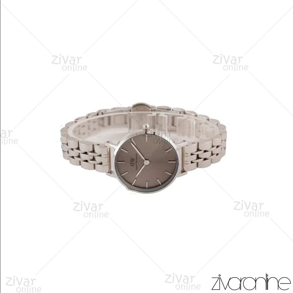ساعت دنیل ولینگتون زنانه سیلور صفحه طوسی خطی اسمال 104711