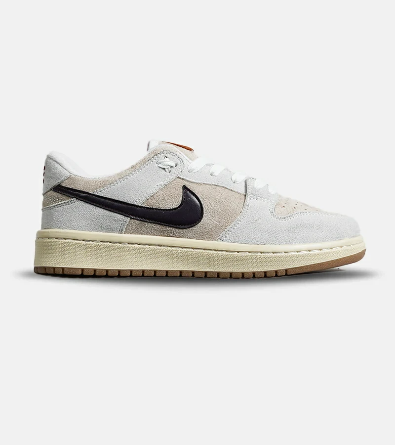 کفش کتانی مردانه و زنانه کرم طوسی بنفش نایک NIKE SB Dunk مدل 7063