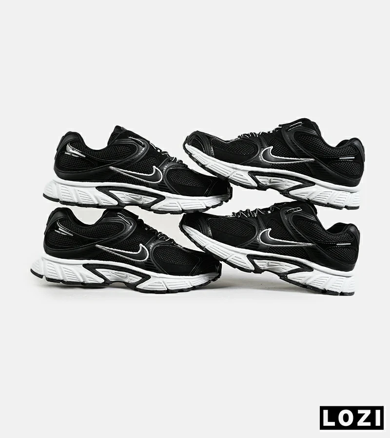 کفش کتانی مردانه و زنانه مشکی سفید نایک NIKE v5 RNR مدل 7329