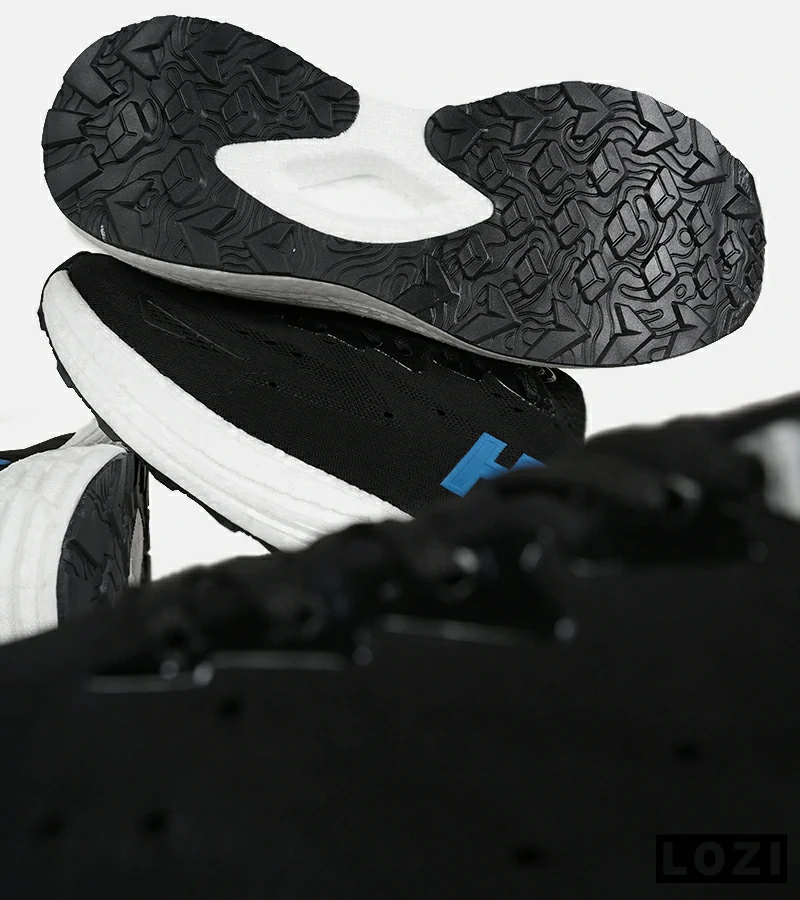 کفش کتانی مشکی آبی HOKA مدل 7452