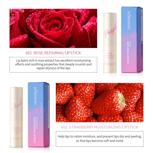 بالم لب حرارتی کورمسیک رنگ Strawberry 02