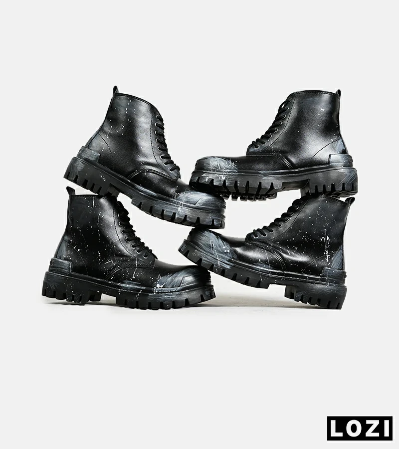 بوت مردانه مشکی BALENCIAGA Splash مدل 6747