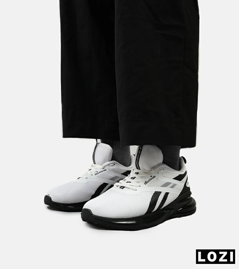 کفش کتانی مردانه و زنانه سفید مشکی Reebok مدل 5012