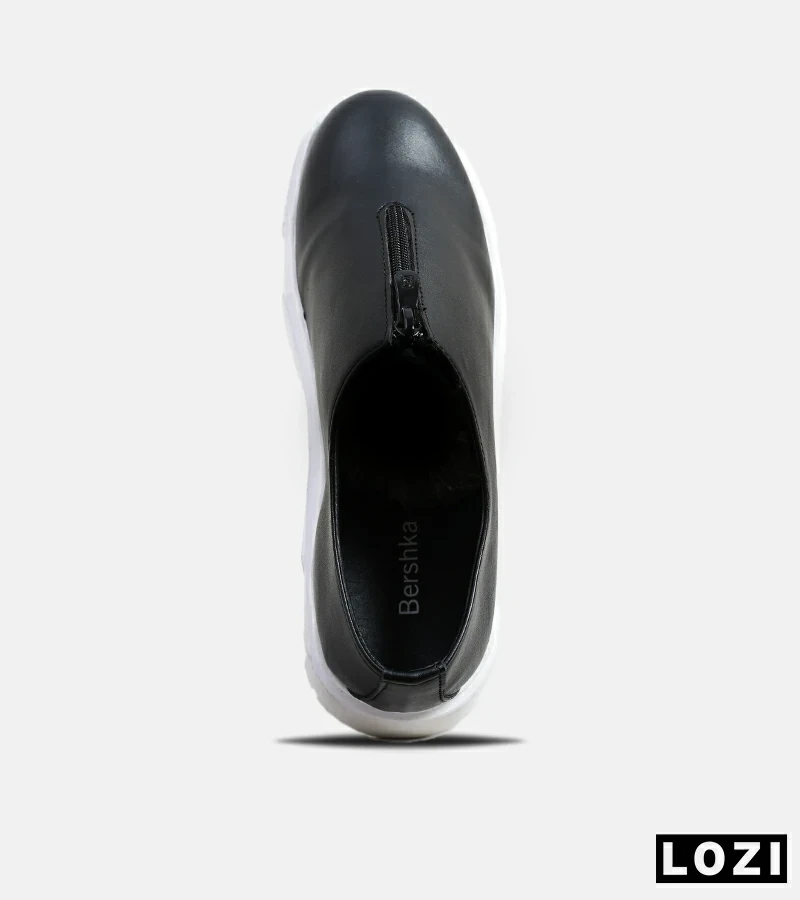 کفش کتانی مردانه مشکی BERSHKA مدل 6256