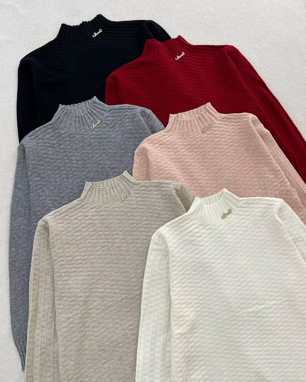 پلیور بافت گپ یقه ایستاده کد 5381