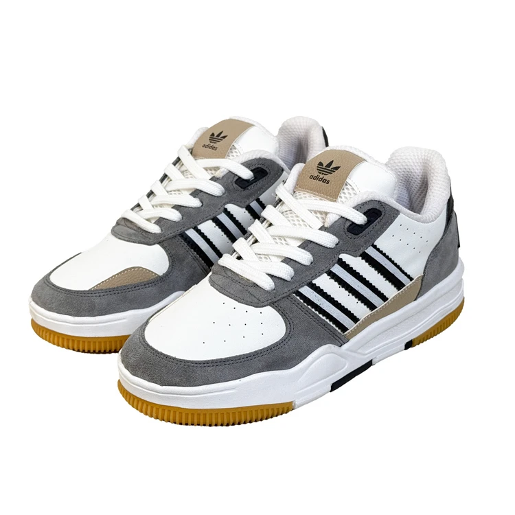 کتانی اسپرت مردانه مدل آدیداس Adidas رنگ سفید طوسی کد 51396