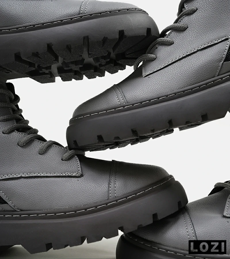 نیم بوت چرمی مردانه طوسی Timberland مدل 5432
