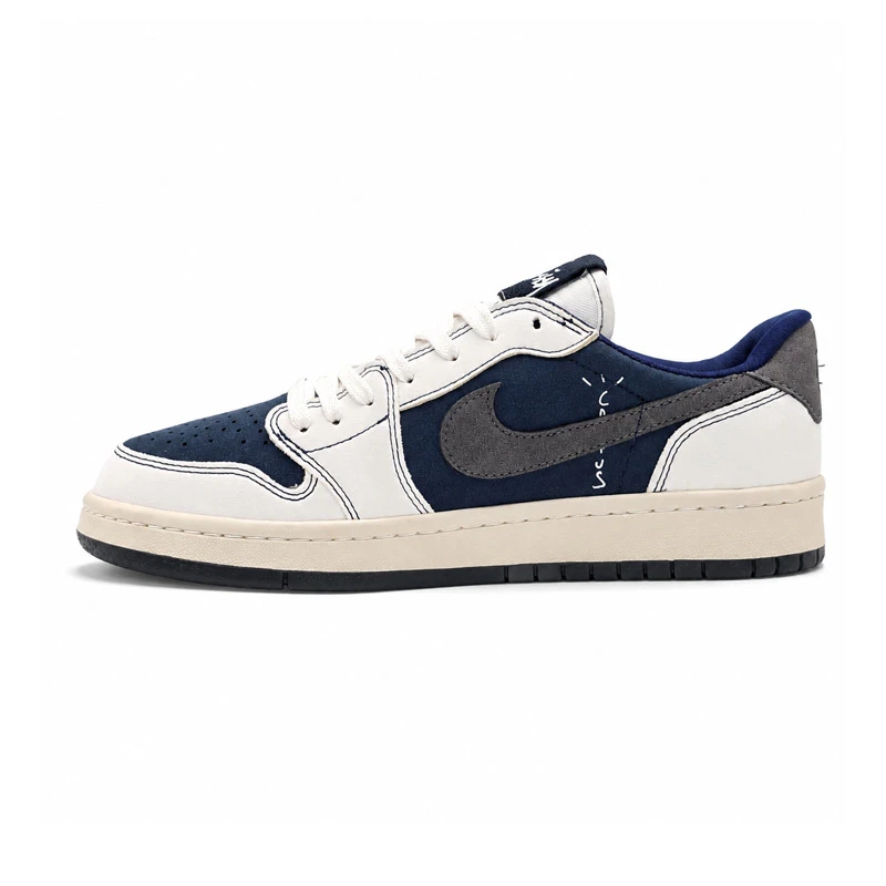 کفش و کتانی مردانه مدل نایک ترویس NIKE TRAVIS رنگ سرمه ای طوسی کد 30873
